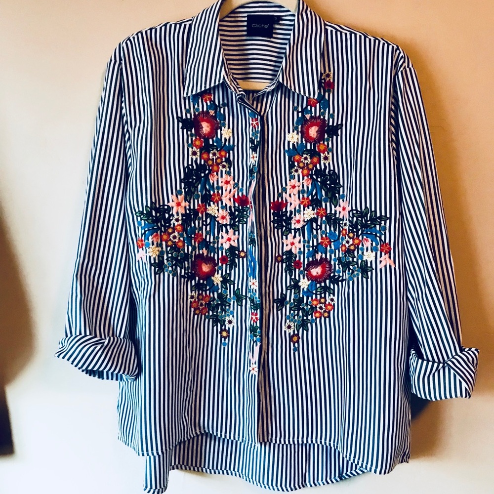Floral Button Down Top 🌸